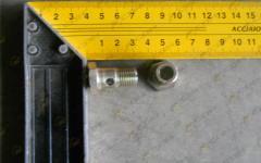 Болт М14х26 штуцерный (Euro 3) VG1540080022